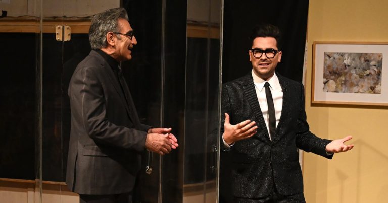 Schitt’s Creek’s Dan Levy Gets Surprise Visit From Dad Eugene During ‘Saturday Night Live’ Debut