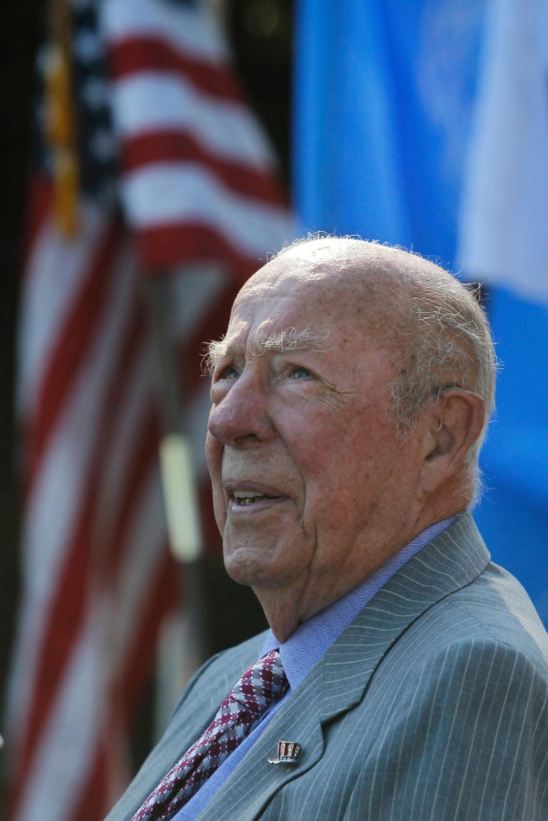 The former US Secretary Of State George Shultz Dies At 100