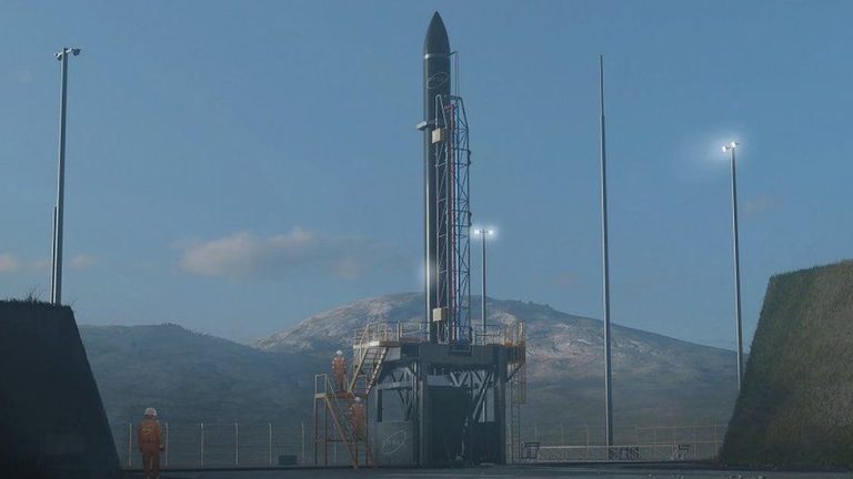 A prototype rocket was unveiled at a Scottish spaceport.