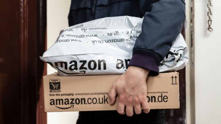 Amazon sell-off ends dismal month for US shares