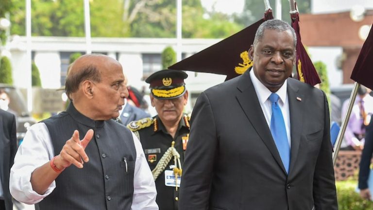 US defence secretary discusses ‘security developments’ with Rajnath Singh