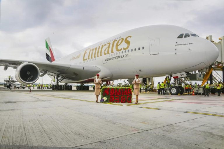 World’s largest passenger plane Airbus A380 at Bengaluru airport