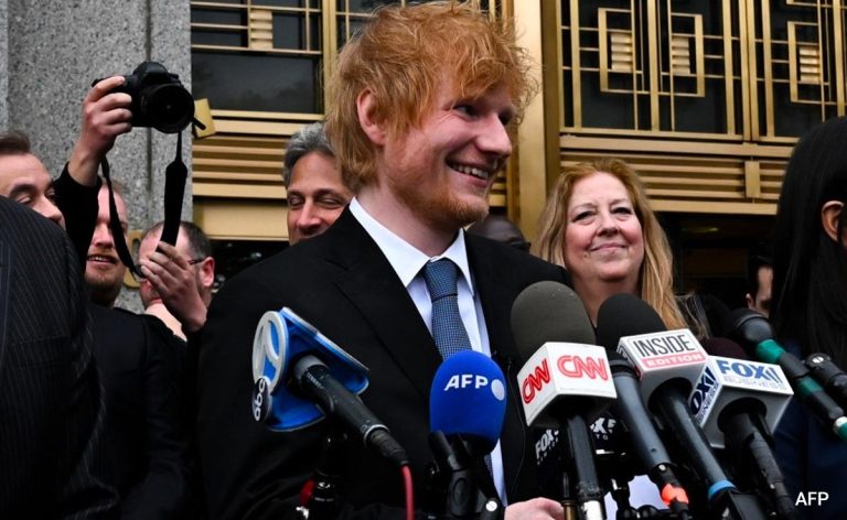 <strong>British singer Ed Sheeran won the copyright case</strong>