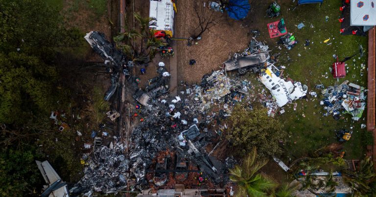 A Brazilian passenger plane crash near São Paulo kills 62 people